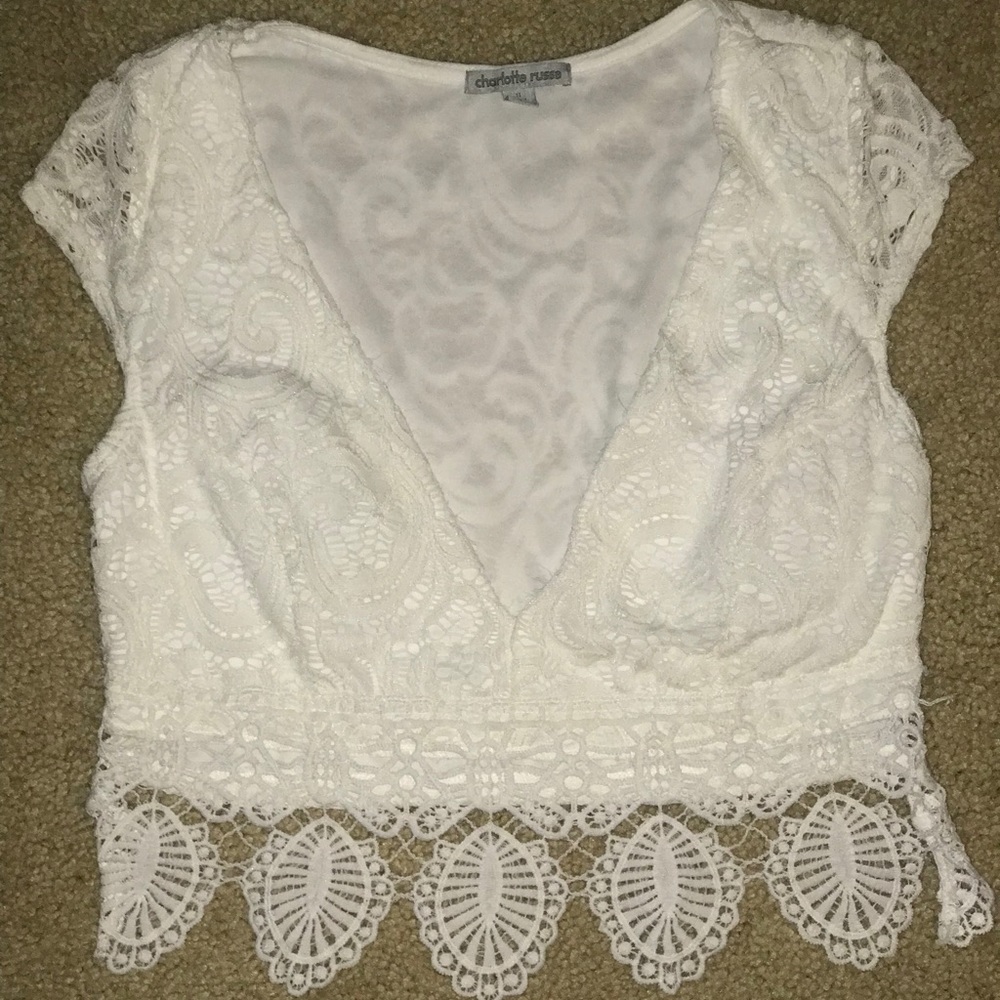 Lace crop top